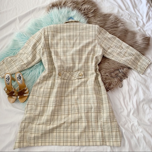 Vtg 80s Oversized Plaid Double Breasted Blazer - Picture 6 of 8